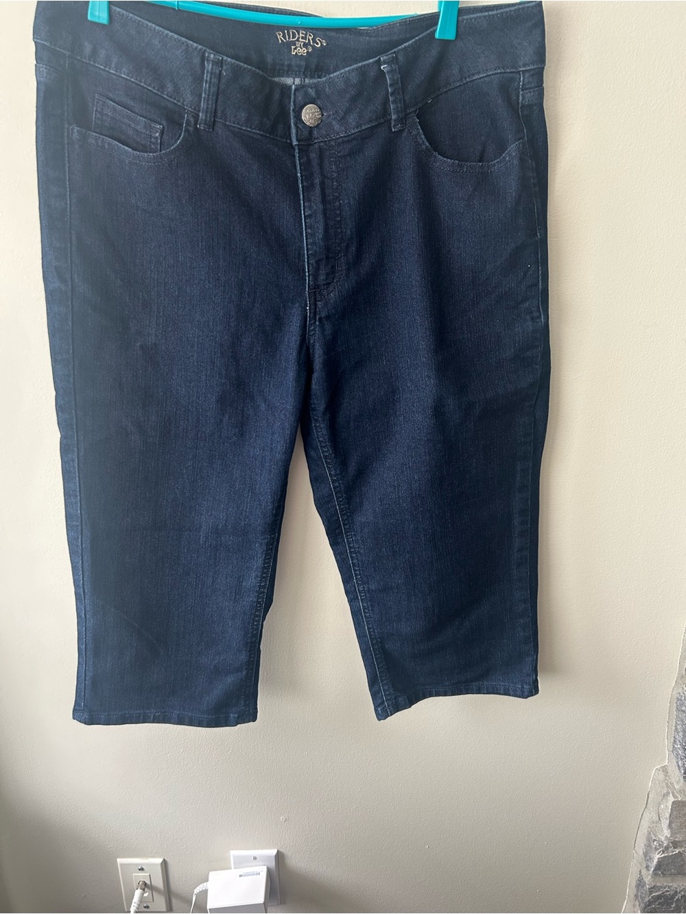 Riders by Lee Dark Blue Denim Capris